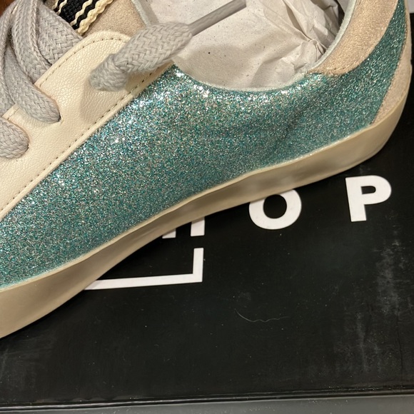Shoes Paula Aqua Glitter Sneakers Poshmark